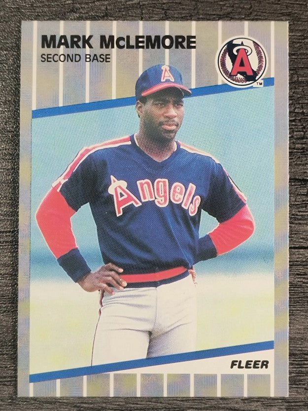 1989 Fleer #484 Mark McLemore