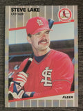 1989 Fleer #454 Steve Lake