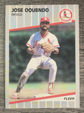 1989 Fleer #459 Jose Oquendo