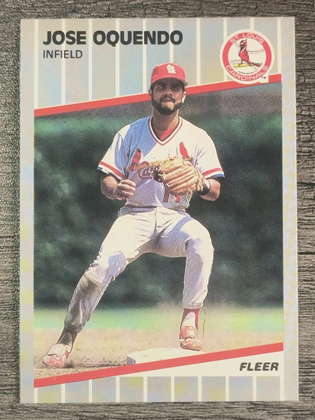 1989 Fleer #459 Jose Oquendo