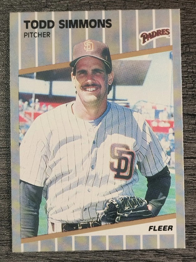 1989 Fleer #318 Todd Simmons
