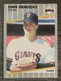 1989 Fleer #327 Dave Dravecky