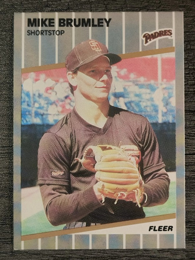 1989 Fleer #302 Mike Brumley