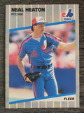 1989 Fleer #377 Neal Heaton