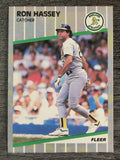1989 Fleer #9 Ron Hassey