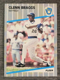 1989 Fleer #180 Glenn Braggs