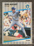 1989 Fleer #177 Don August