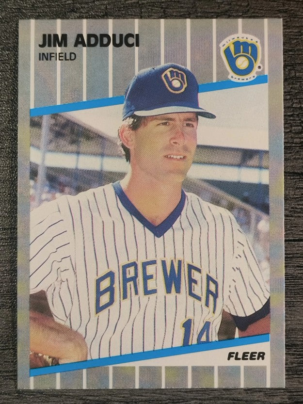 1989 Fleer #176 Jim Adduci