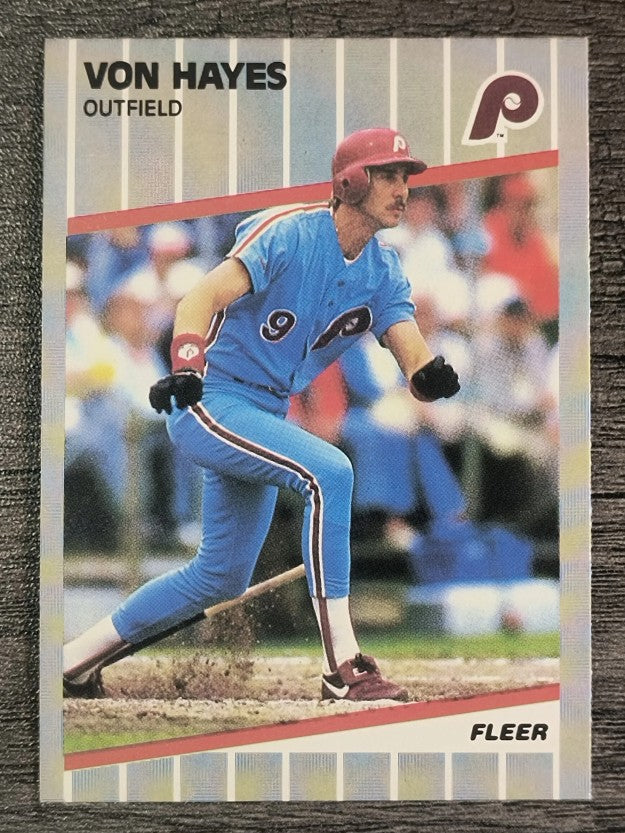 1989 Fleer #571 Von Hayes