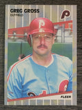 1989 Fleer #568 Greg Gross