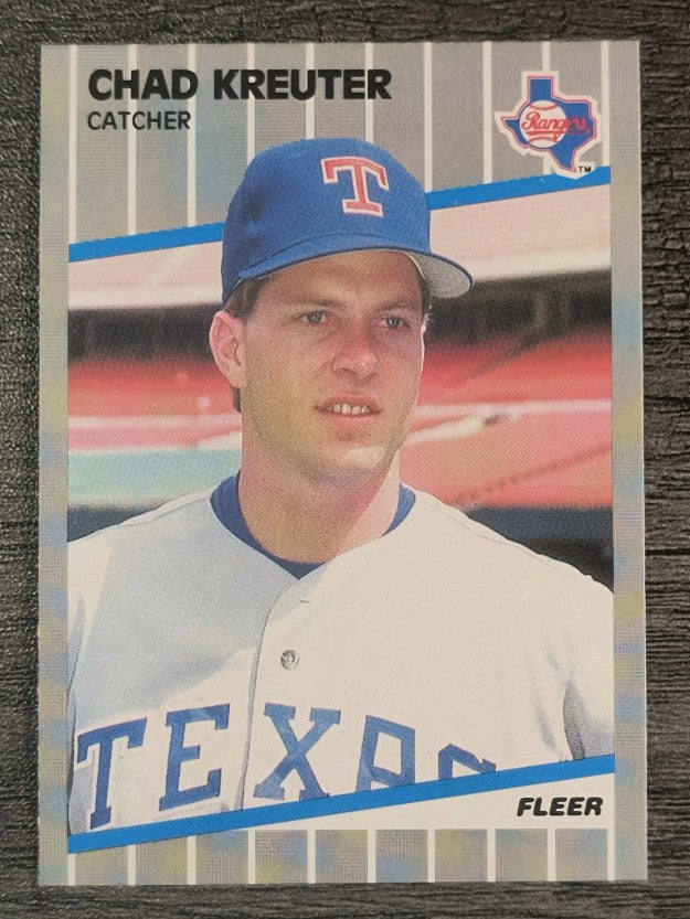 1989 Fleer #526 Chad Kreuter RC