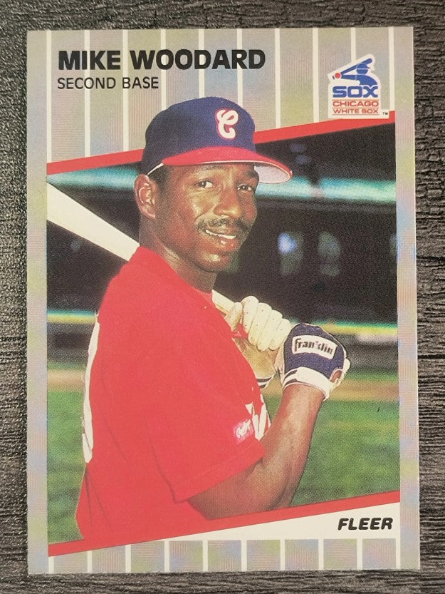 1989 Fleer #513 Mike Woodard