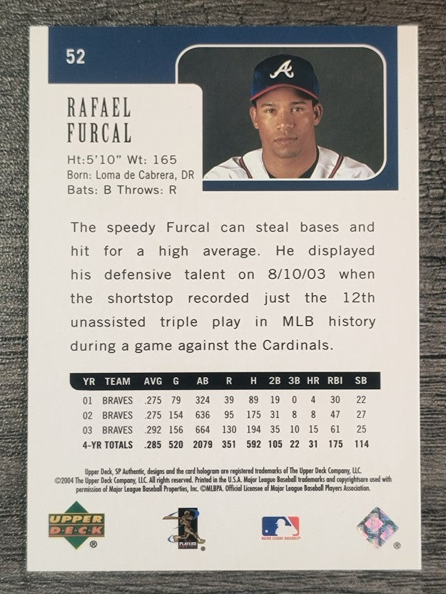 2004 SP Authentic #52 Rafael Furcal