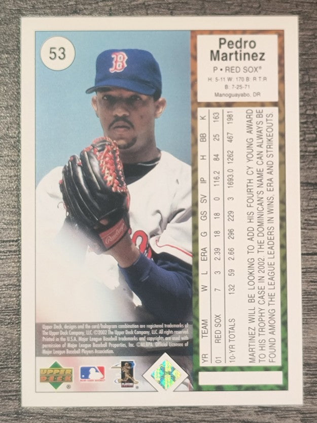2002 UD Authentics #53 Pedro Martinez
