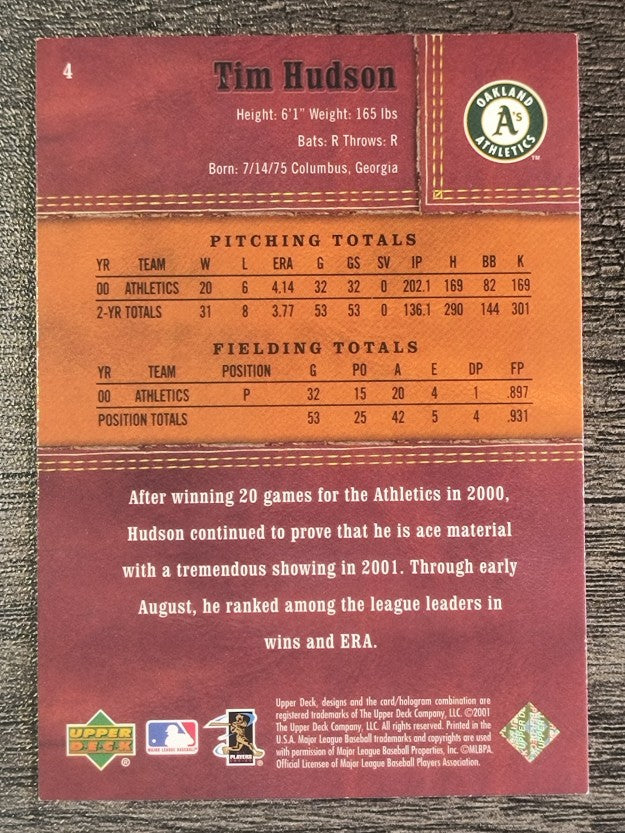 2001 Upper Deck Gold Glove #4 Tim Hudson