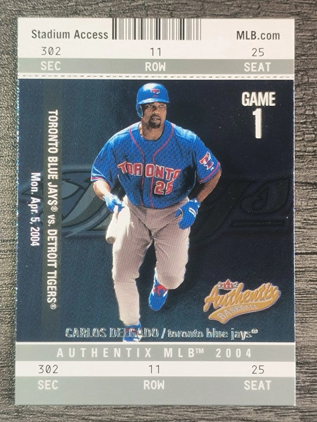 2004 Fleer Authentix #44 Carlos Delgado