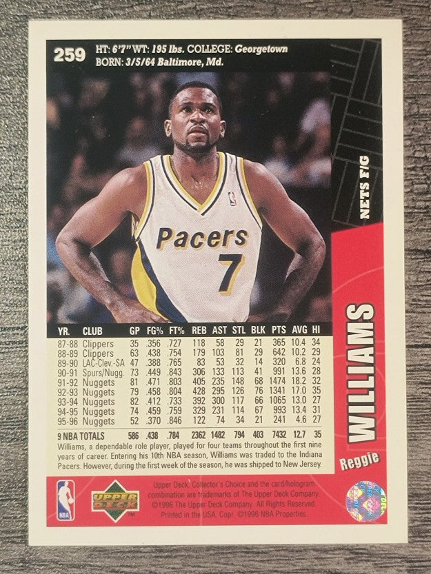 1996-97 Collector's Choice #259 Reggie Williams