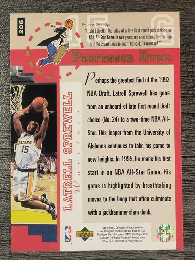 1995-96 Collector's Choice #206 Latrell Sprewell PD