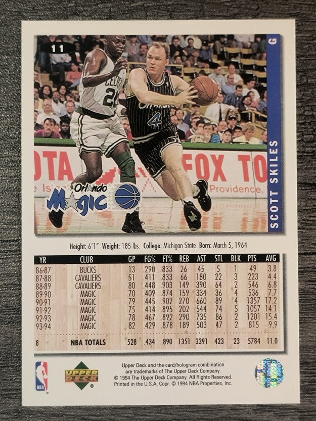 1994-95 Collector's Choice #11 Scott Skiles