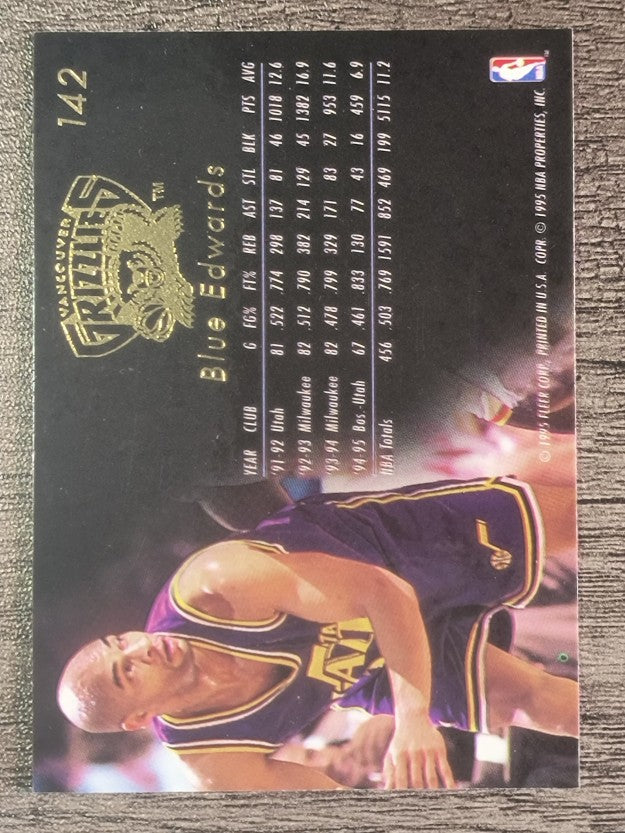 1995-96 Flair #142 Blue Edwards
