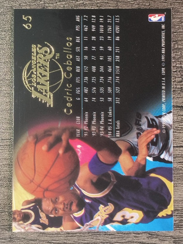 1995-96 Flair #65 Cedric Ceballos