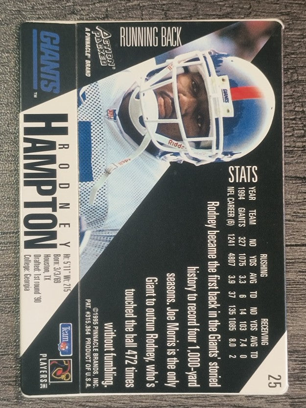1995 Action Packed #25 Rodney Hampton