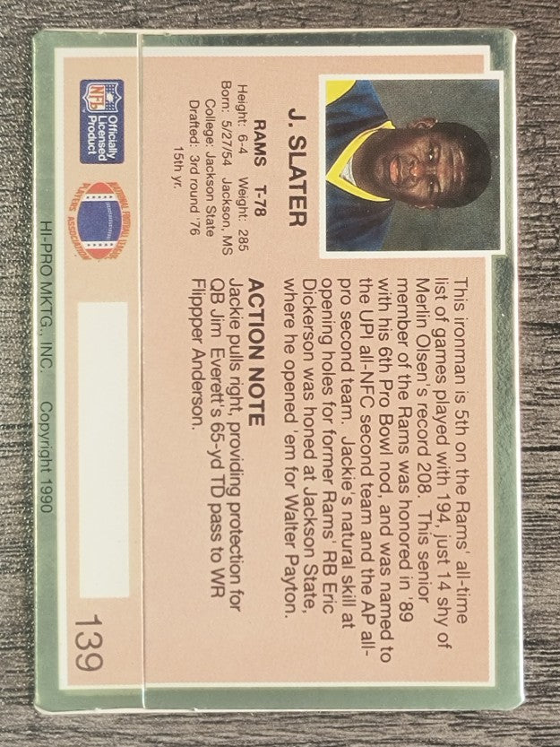 1990 Action Packed #139 Jackie Slater