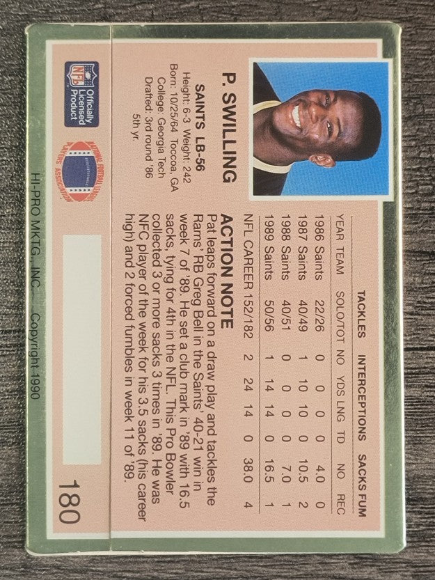 1990 Action Packed #180 Pat Swilling