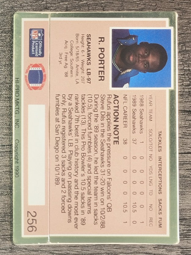 1990 Action Packed #256 Rufus Porter