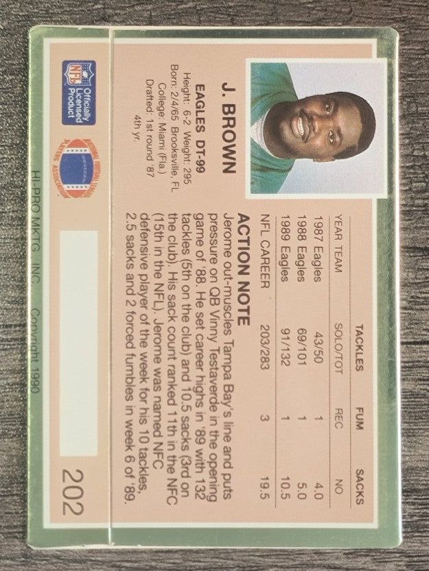 1990 Action Packed #202 Jerome Brown