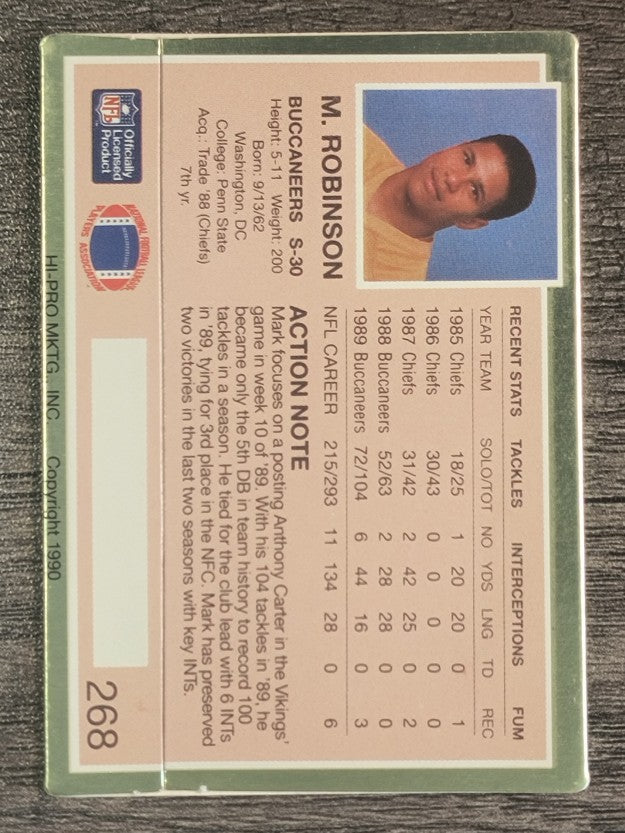 1990 Action Packed #268 Mark Robinson
