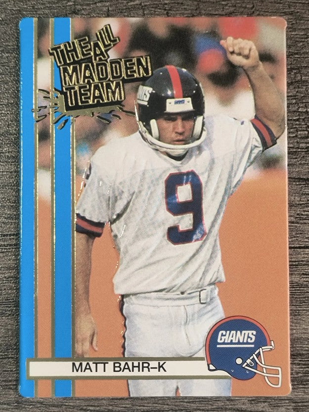 1990 Action Packed All-Madden #55 Matt Bahr
