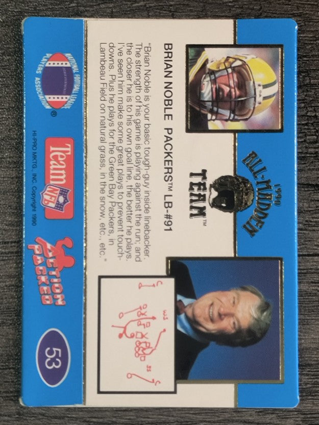 1990 Action Packed All-Madden #53 Brian Noble