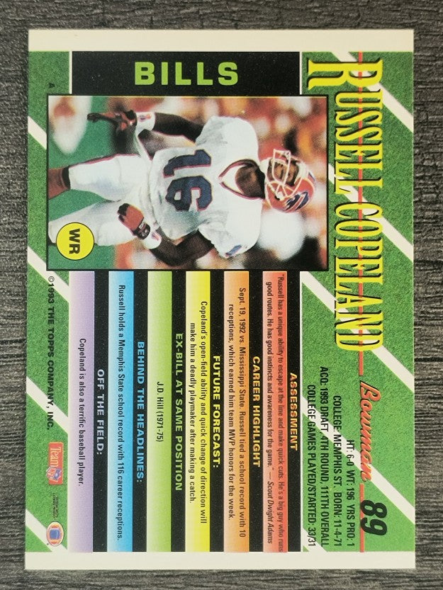1993 Bowman #89 Russell Copeland RC