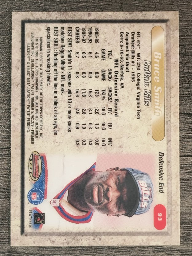 1998 Bowman's Best #93 Bruce Smith
