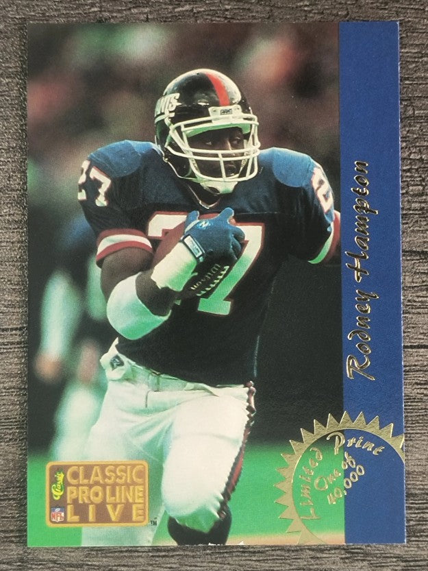 1993 Pro Line Live LPs #LP13 Rodney Hampton