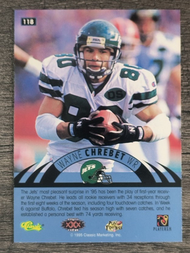 1996 Classic NFL Experience #118 Wayne Chrebet