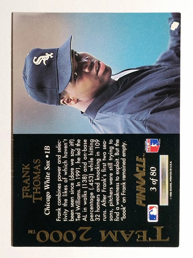 1992 Pinnacle Team 2000 #3 Frank Thomas