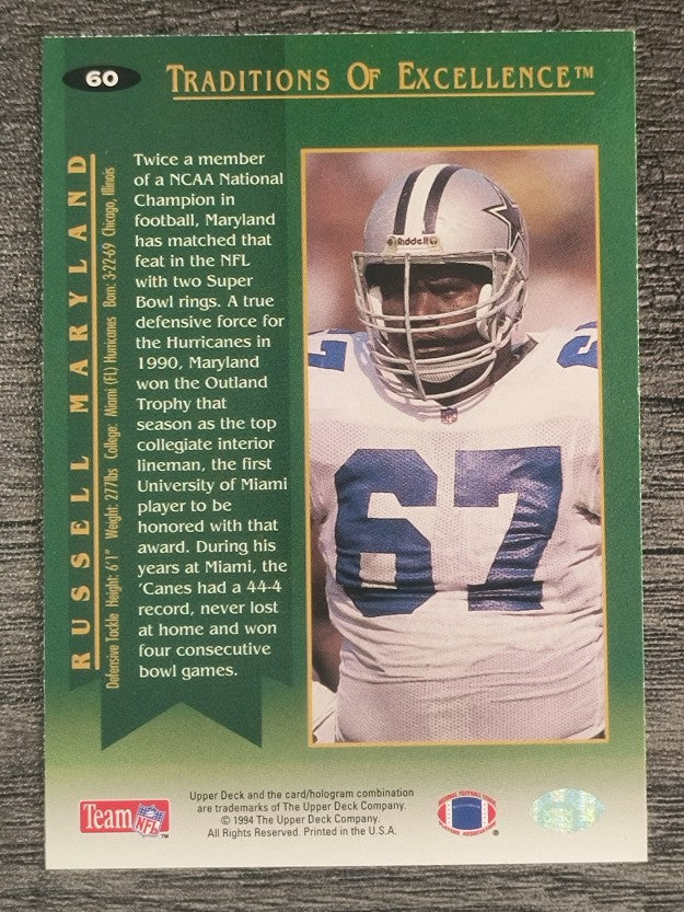 1994 Collector's Choice #60 Russell Maryland