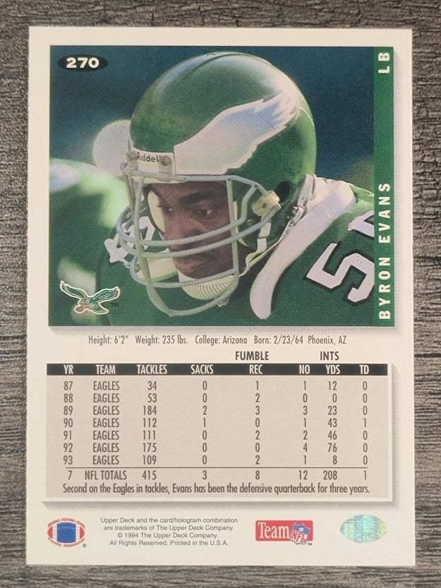 1994 Collector's Choice #270 Byron Evans
