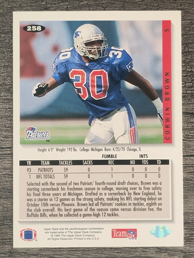1994 Collector's Choice #258 Corwin Brown RC