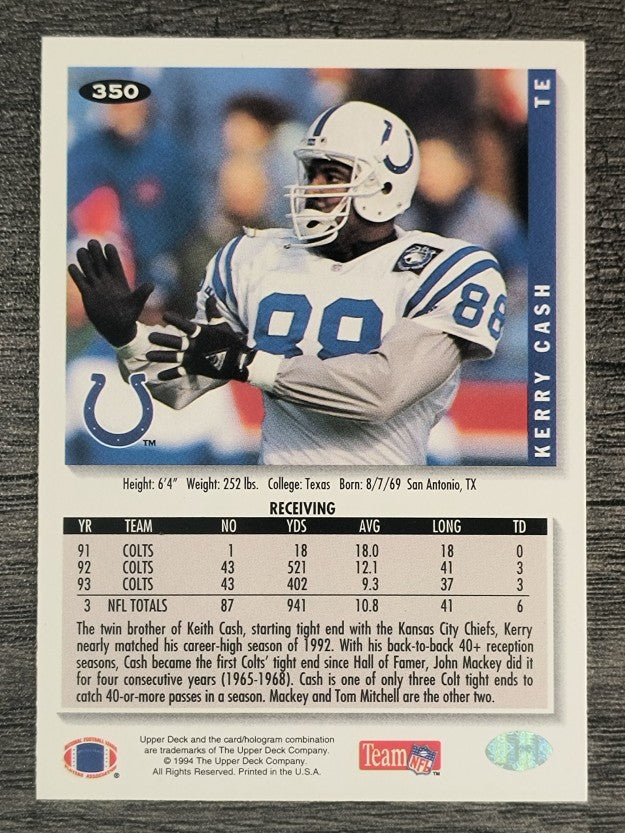 1994 Collector's Choice #350 Kerry Cash