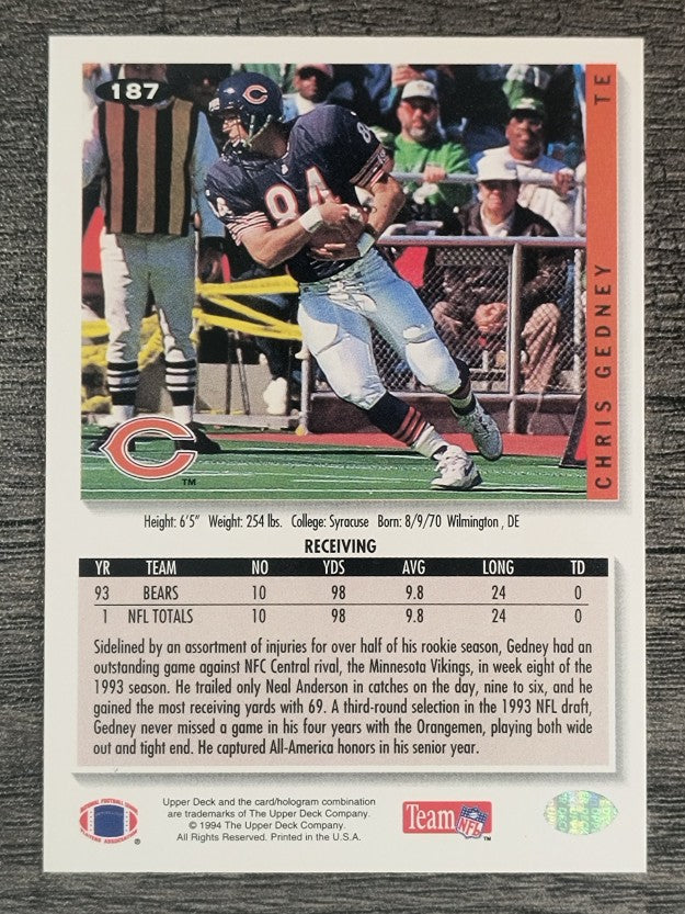 1994 Collector's Choice #187 Chris Gedney