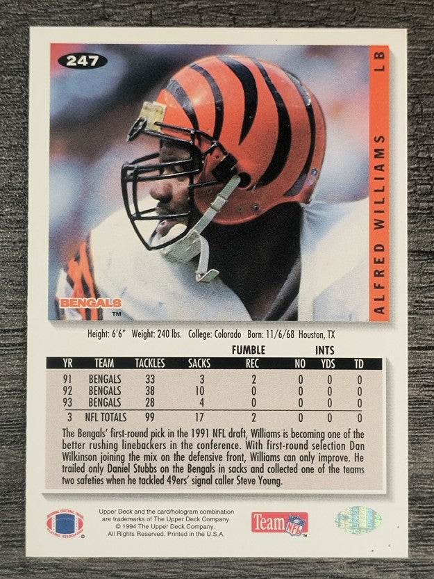 1994 Collector's Choice #247 Alfred Williams
