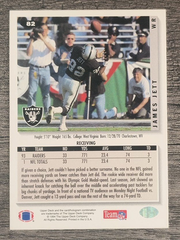 1994 Collector's Choice #82 James Jett