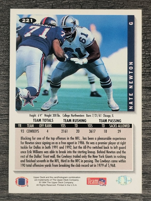 1994 Collector's Choice #221 Nate Newton