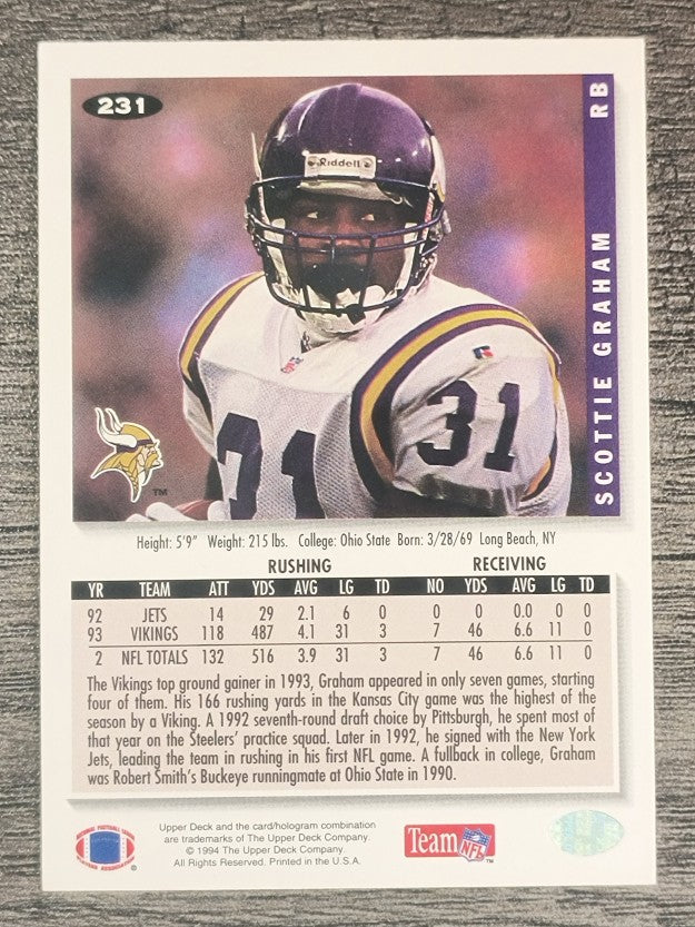 1994 Collector's Choice #231 Scottie Graham RC