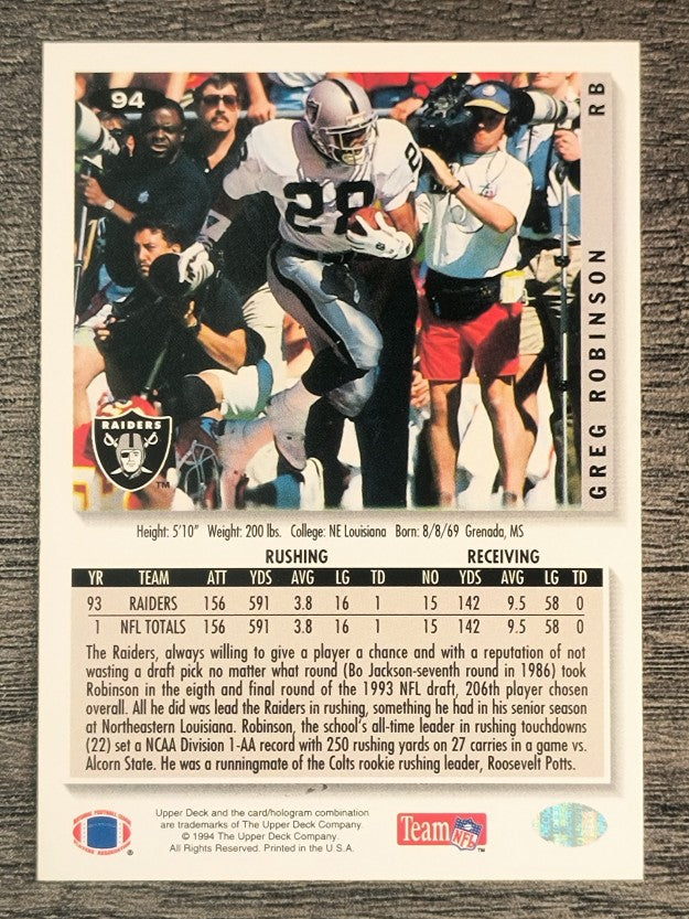 1994 Collector's Choice #94 Greg Robinson