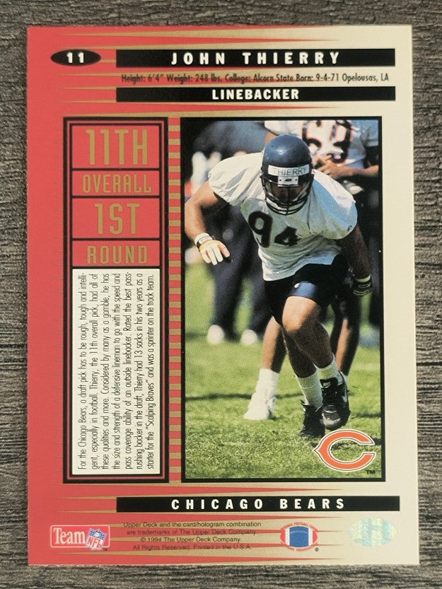 1994 Collector's Choice #11 John Thierry RC