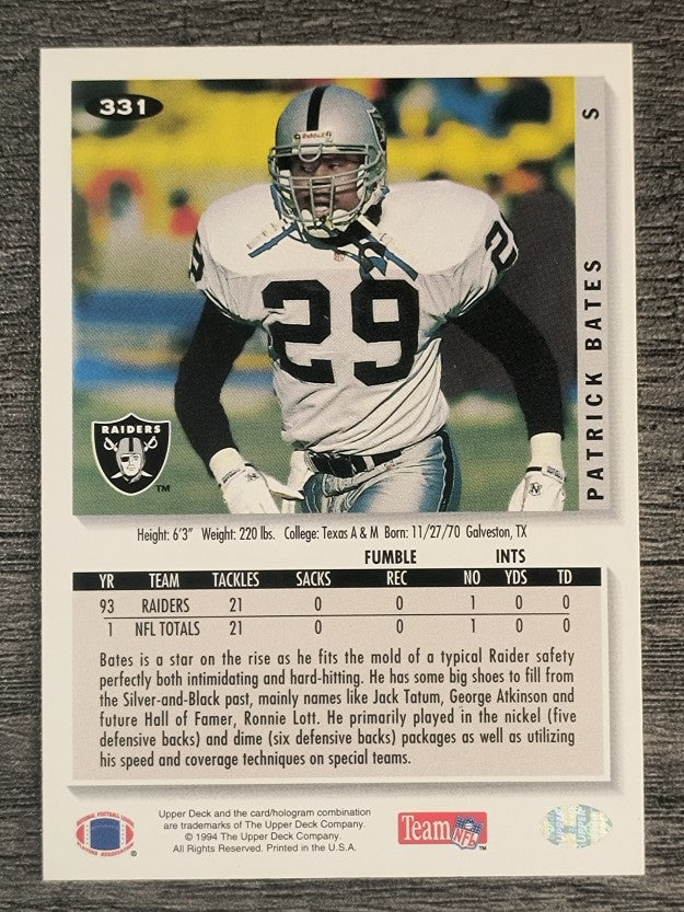 1994 Collector's Choice #331 Patrick Bates